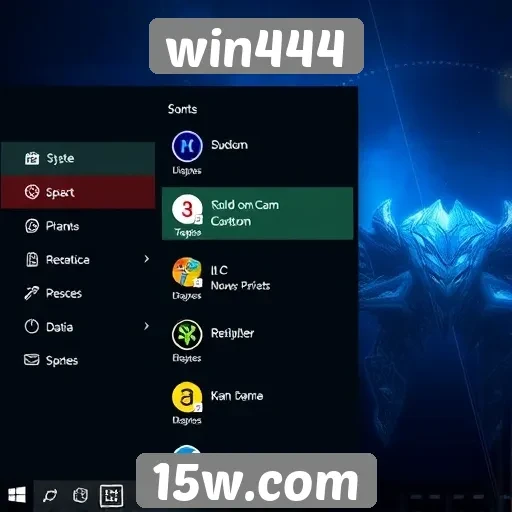 Explorando a interface do usuário no Win444